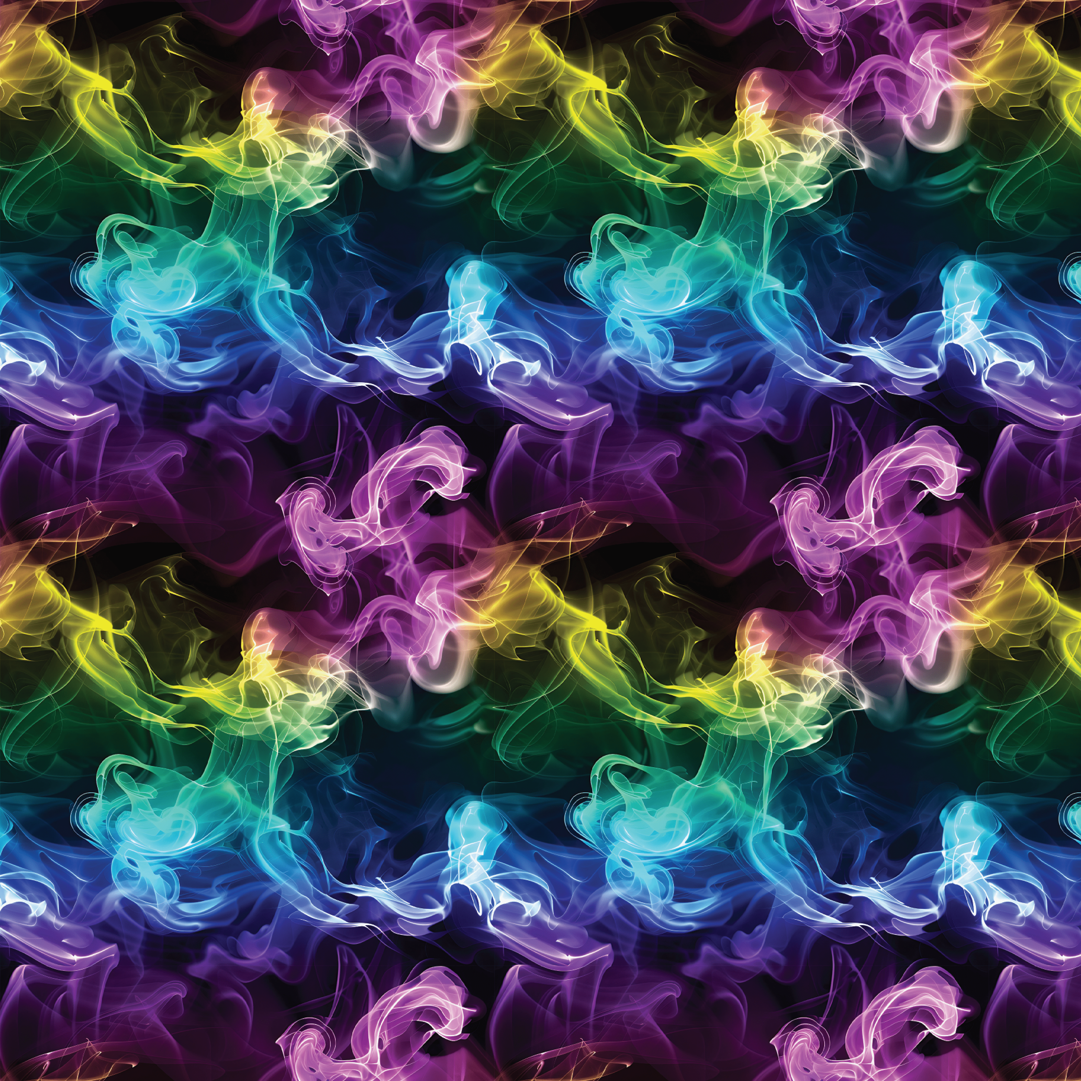 P1179 | Neon Rainbow Smoke Pattern Acrylic Sheets - CMB Pattern Acrylic